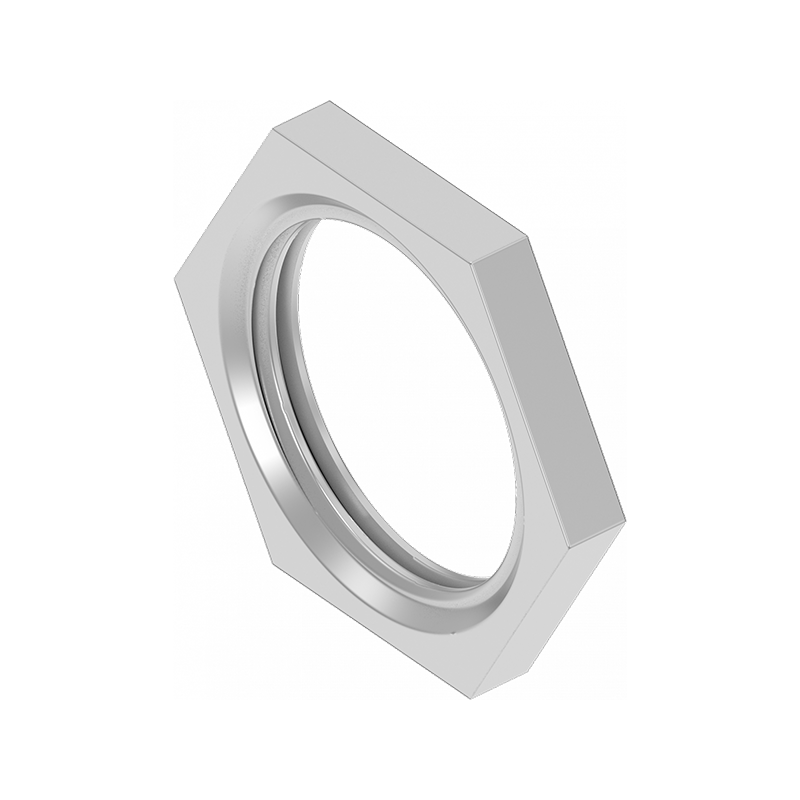 Møtrik, rustfrit stål, M22x1,5