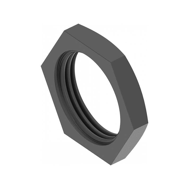 Møtrik, glasfiberforstærket polyamid, M22x1,5