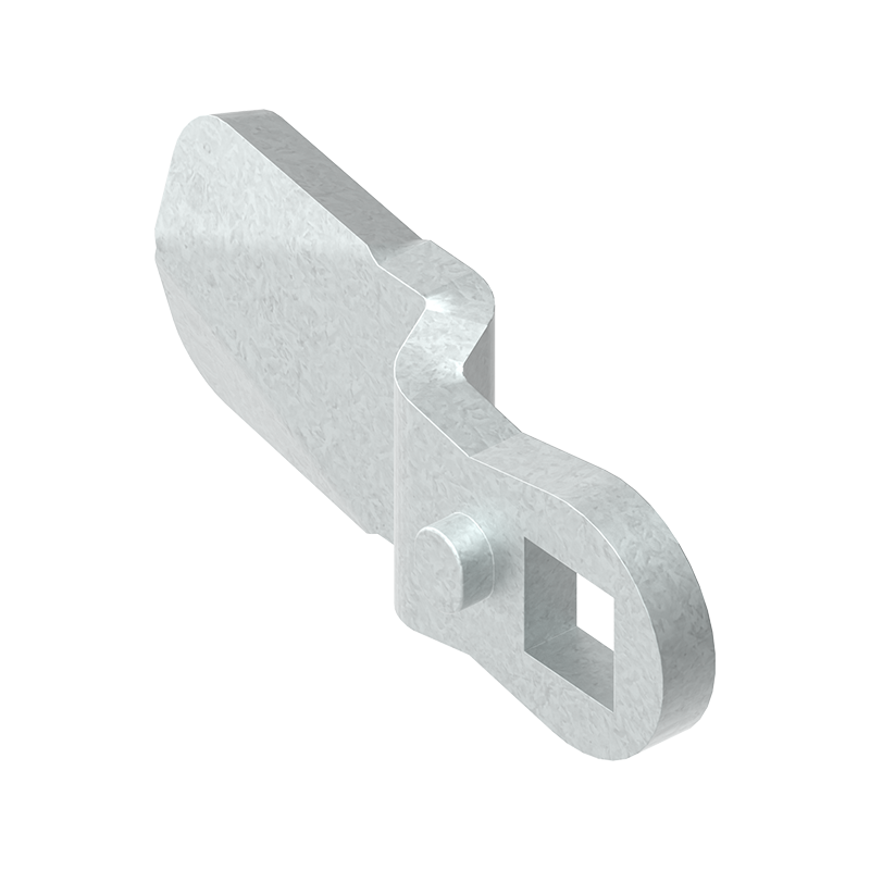 Tunge, standard, stål, L=45, B=19, offset højde=6 mm