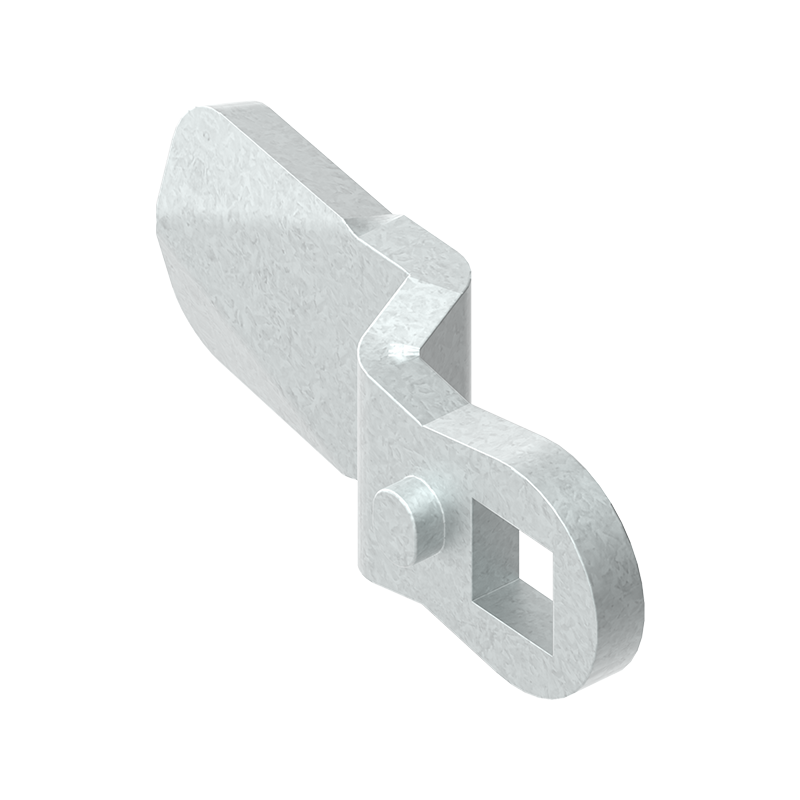 Tunge, standard, stål, L=45, B=19, offset højde=4 mm