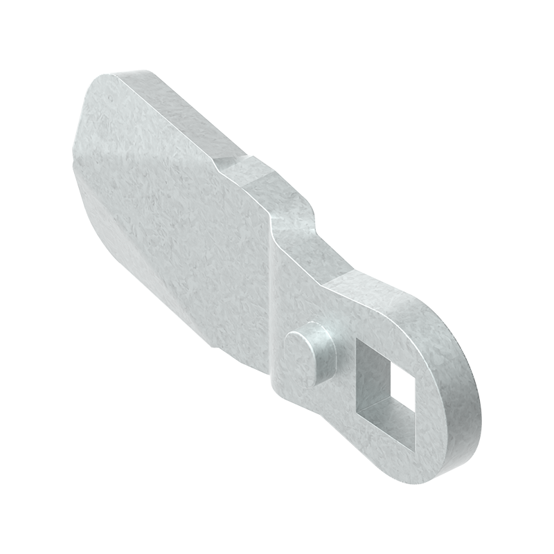 Tunge, standard, stål, L=45, B=19, offset højde=2 mm