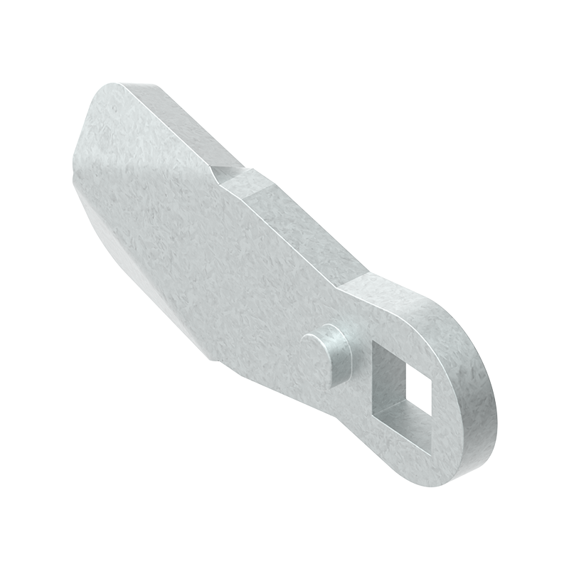 Tunge, standard, stål, L=45, B=19, offset højde=0 mm