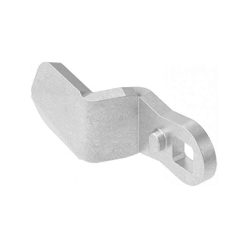 Tunge, standard, stål, L=45, B=19, offset højde=-12 mm.