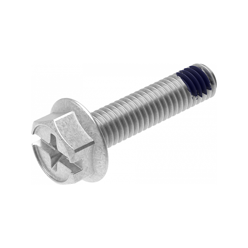 Skrue med loctite, stål, M6x25