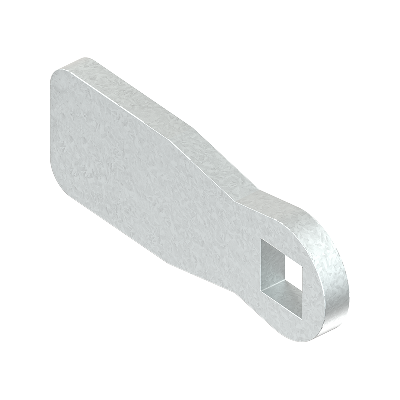 Tunge, standard, stål, L=45, B=19, offset højde=0 mm