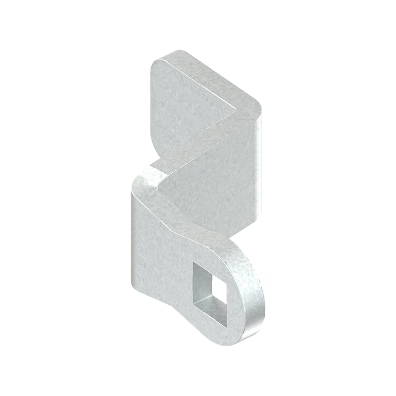 Tunge, standard, stål, L=45, B=19, offset højde=26 mm