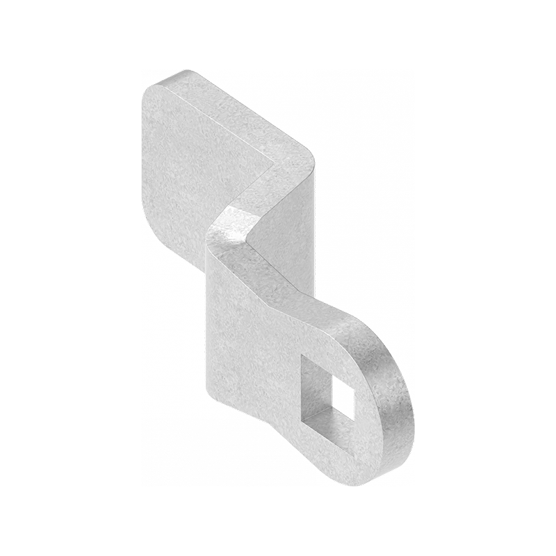 Tunge, standard, stål, L=45, B=19, offset højde=14 mm