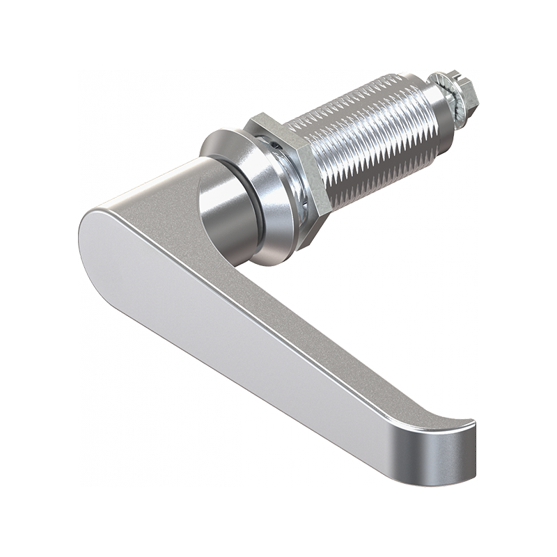 Låsehus med l-greb, uden lås, trykstøbt zink, L=105mm, GH=50mm, pladetykkelse=1,5-40mm