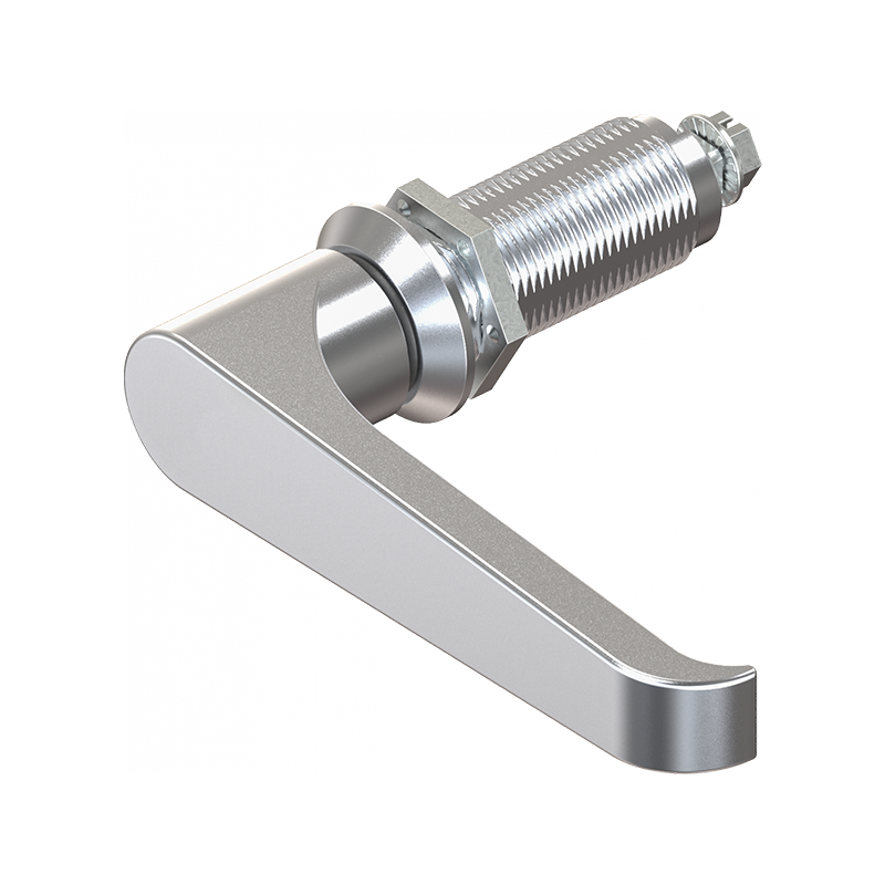 Låsehus med l-greb, uden lås, trykstøbt zink, L=105mm, GH=50mm, pladetykkelse=1,5-40mm