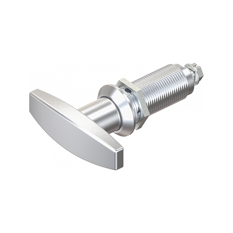 Låsehus med t-greb, uden lås, trykstøbt zink, L=78mm, GH=50mm, pladetykkelse=1,5-40mm