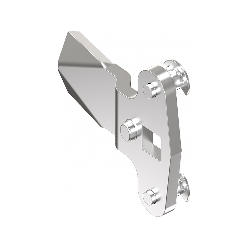 Tunge, stangtræk, rustfrit stål, L=45, B=20, offset højde=4 mm.