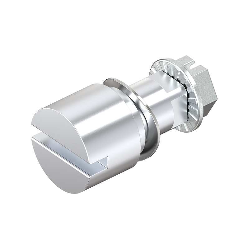 Indsats, slids 2x4, trykstøbt zink, forkromet