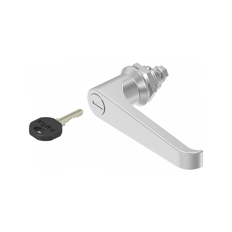 Låsehus med l-greb, enslåsende ek333, syrefast stål, L=105mm, GH=18mm, pladetykkelse=1,5-8mm