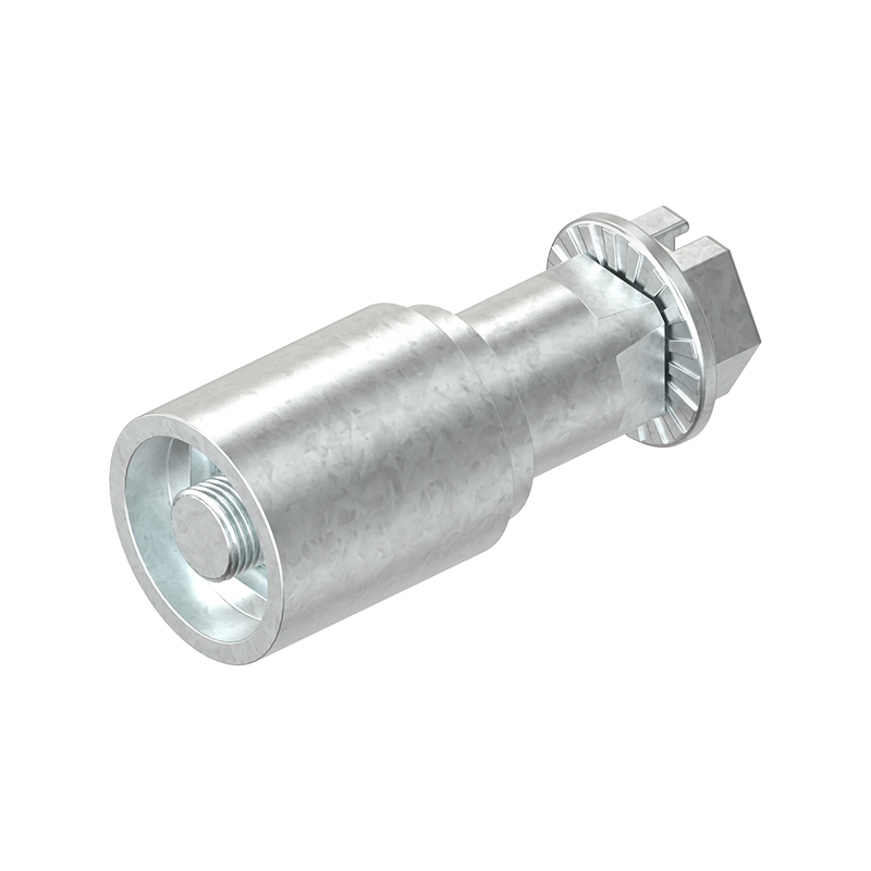 Adapter, trykstøbt zink, GH=40mm