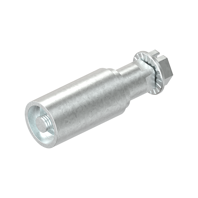 Adapter, trykstøbt zink, GH=50mm