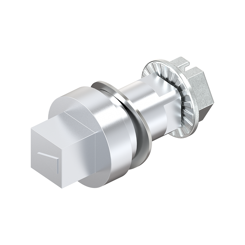 Indsats, firkant 8, trykstøbt zink, forkromet