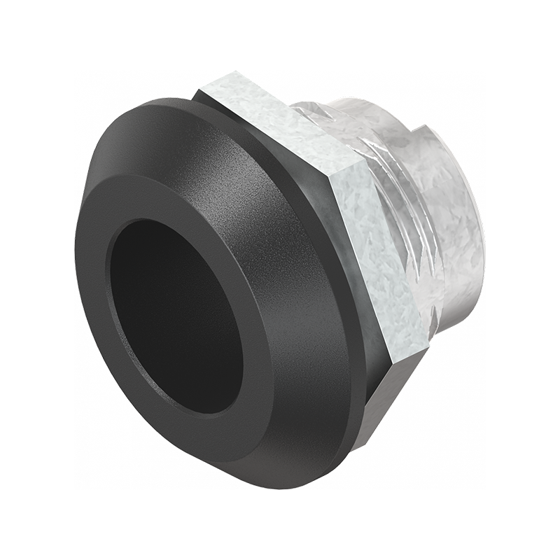 Låsehus, standard, trykstøbt zink, D=32, GH=18, pladetykkelse=1,2-8 mm