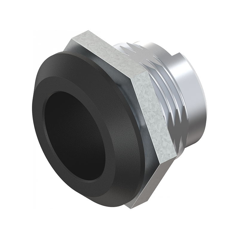 Låsehus, standard, trykstøbt zink, D=28, GH=18, pladetykkelse=1,2-8 mm