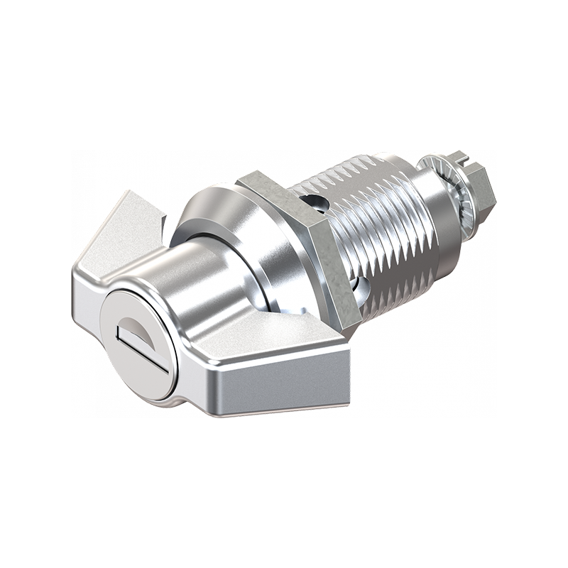 Låsehus med vingegreb, enslåsende ek333, trykstøbt zink, L=50mm, GH=30mm, pladetykkelse=1,5-20mm