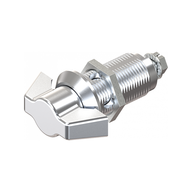 Låsehus med vingegreb, uden lås, trykstøbt zink, L=50mm, GH=40mm, pladetykkelse=1,5-30mm