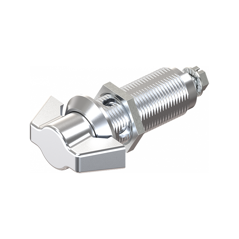 Låsehus med vingegreb, uden lås, trykstøbt zink, L=50mm, GH=40mm, pladetykkelse=1,5-30mm