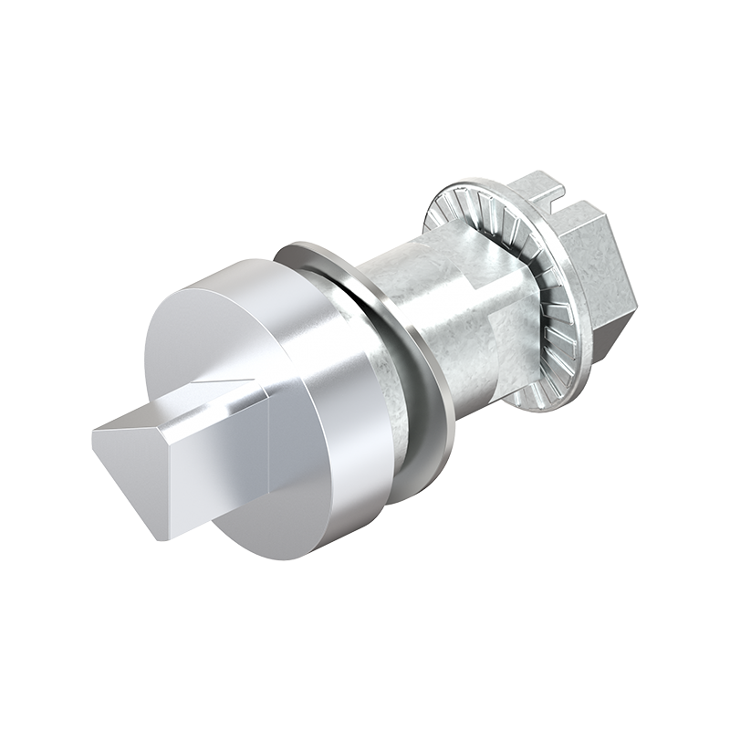 Indsats, trekant 7, trykstøbt zink, forkromet