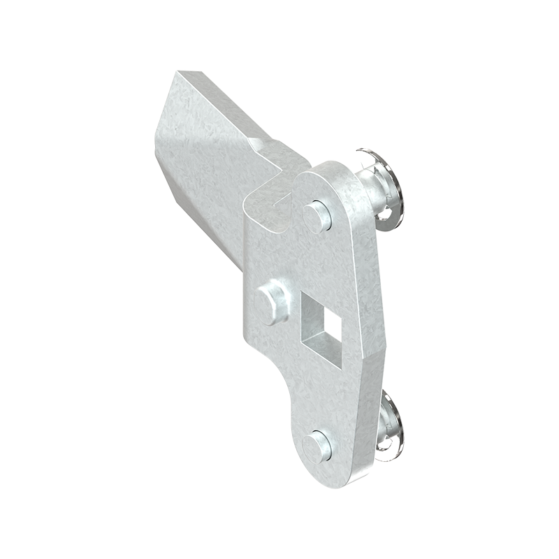 Tunge, stangtræk, stål, L=45, B=20, offset højde=10 mm.