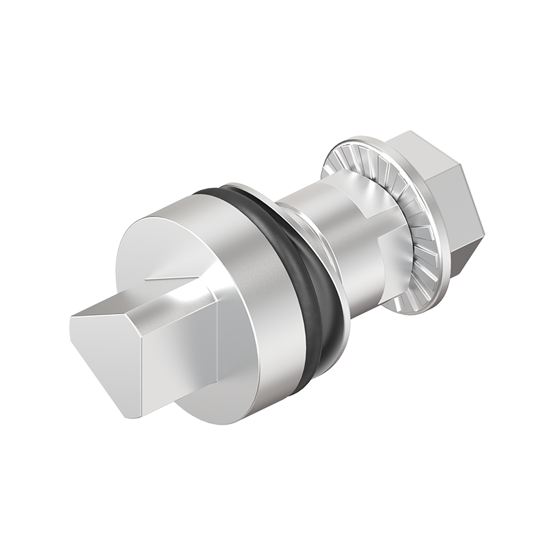 Indsats, trekant 8, rustfrit stål