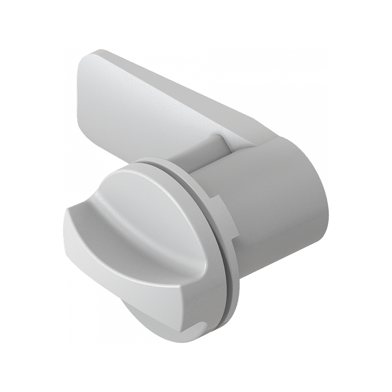 Komplet tungelås, D=32mm, L=45mm, GH=28mm, glasfiberforstærket polyamid, pladetykkelse=1-1,25 mm