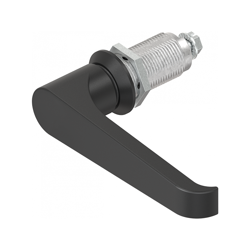 Låsehus med l-greb, uden lås, trykstøbt zink, L=105mm, GH=40mm, pladetykkelse=1,5-30mm