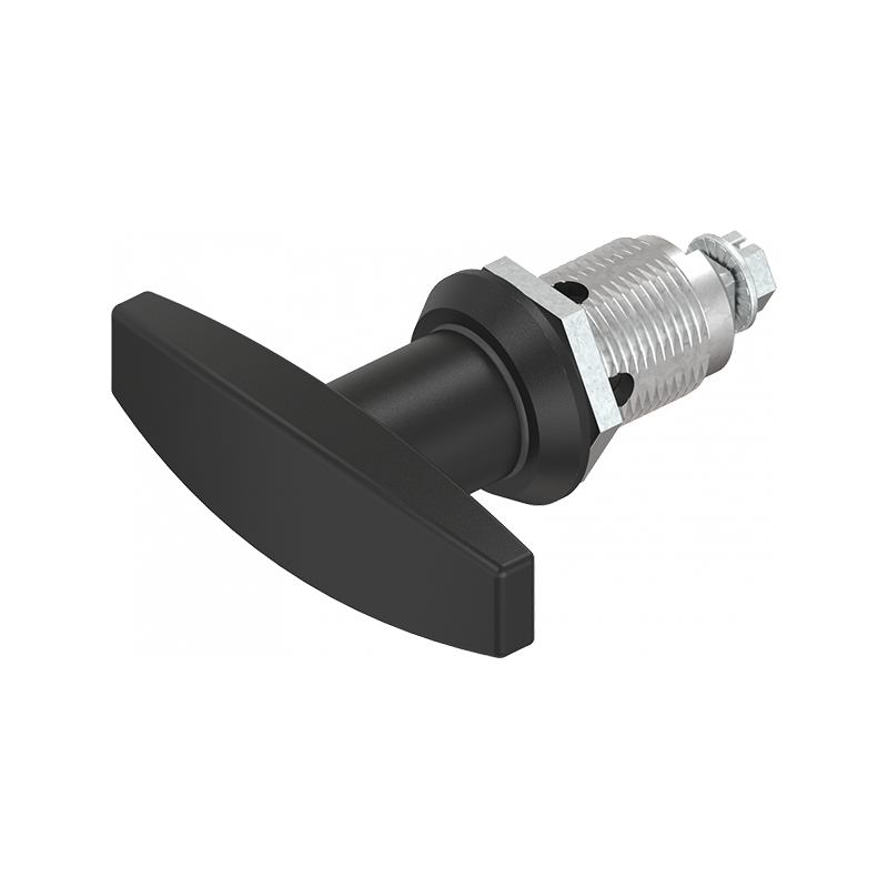 Låsehus med t-greb, uden lås, trykstøbt zink, L=78mm, GH=30mm, pladetykkelse=1,5-20mm