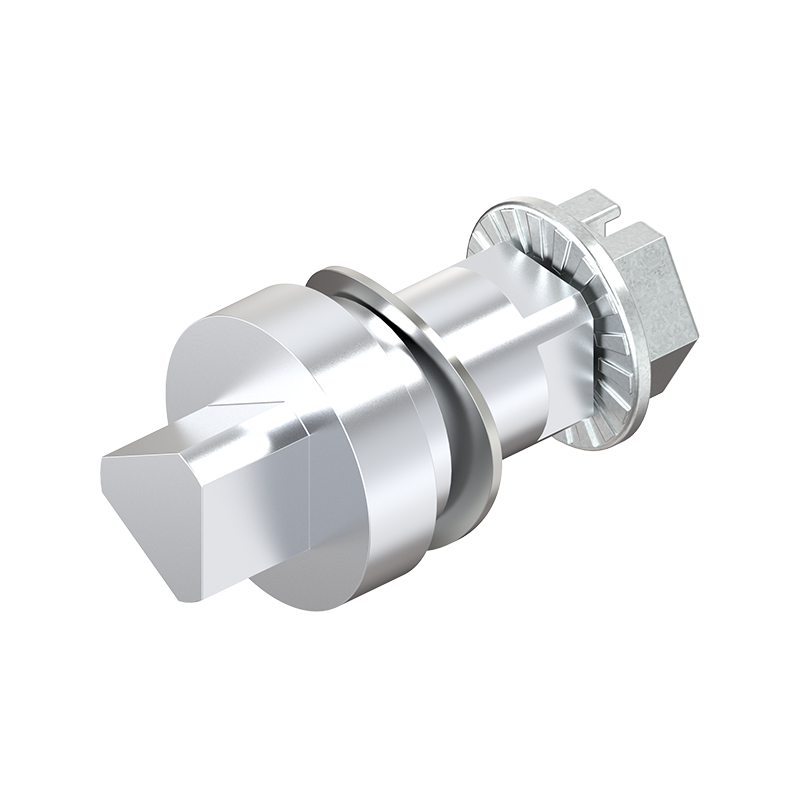 Indsats, trekant 8, trykstøbt zink, forkromet