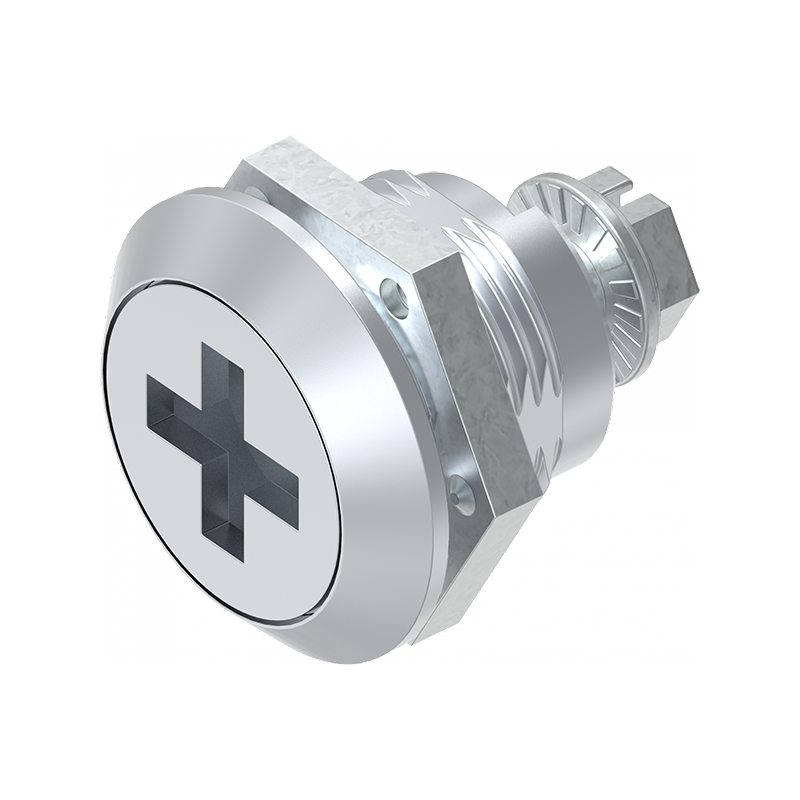 Låsehus med indsats, fiat, uden lås, trykstøbt zink, L=mm, GH=18mm, pladetykkelse=1,2-8mm