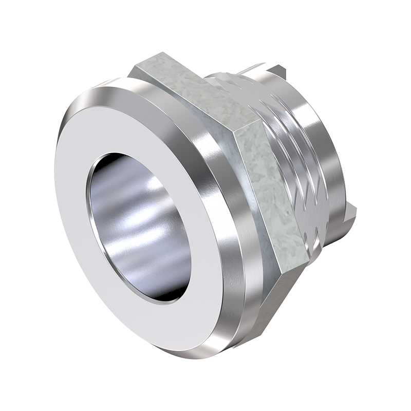 Låsehus, standard, trykstøbt zink, D=30, GH=18, pladetykkelse=1,2-8 mm