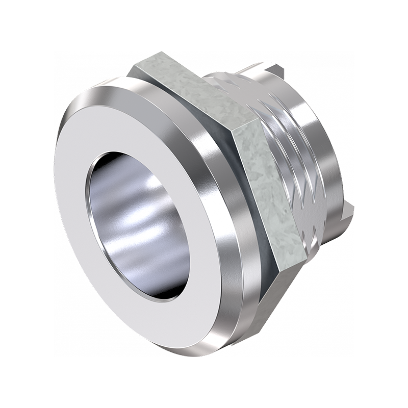 Låsehus, standard, trykstøbt zink, D=30, GH=18, pladetykkelse=1,2-8 mm