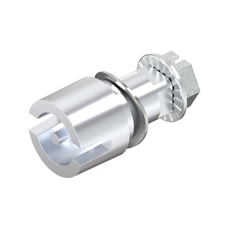 Indsats, din 3, trykstøbt zink, forkromet