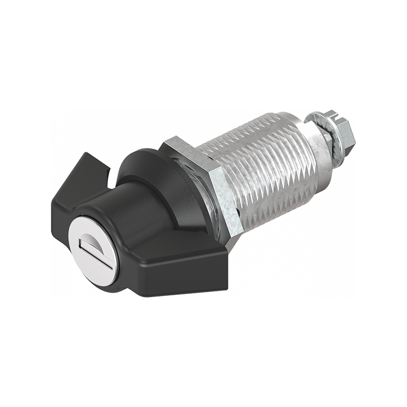 Låsehus med vingegreb, enslåsende ek333, trykstøbt zink, L=50mm, GH=40mm, pladetykkelse=1,5-30mm