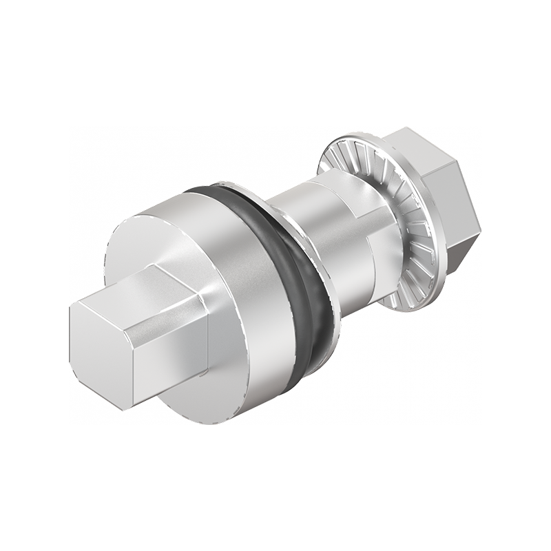 Indsats, firkant 7, syrefast stål