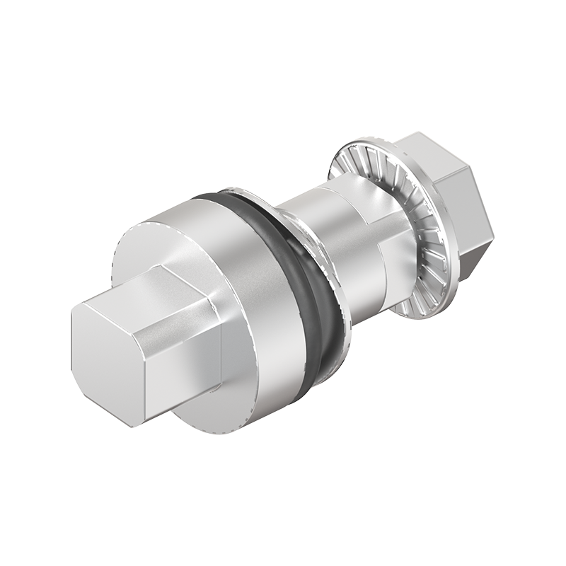 Indsats, firkant 8, syrefast stål