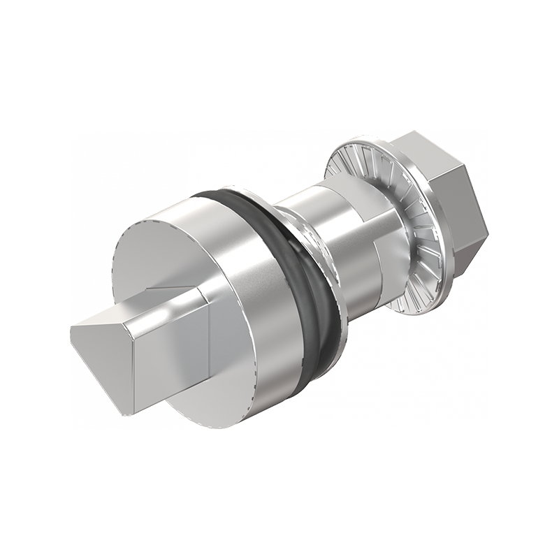 Indsats, trekant 7, syrefast stål