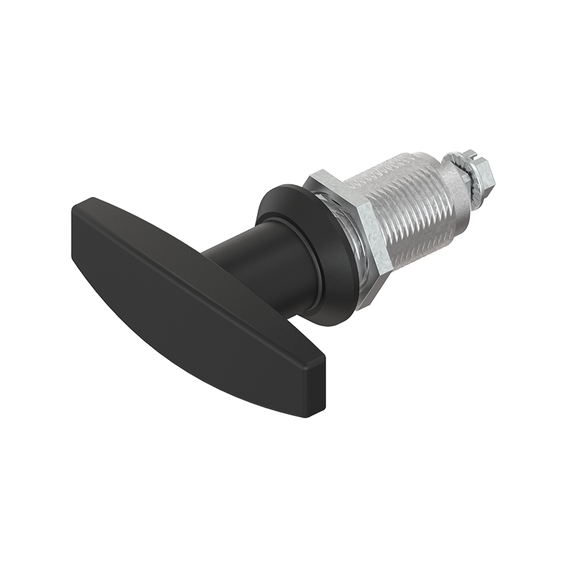 Låsehus med t-greb, uden lås, trykstøbt zink, L=78mm, GH=40mm, pladetykkelse=1,5-30mm