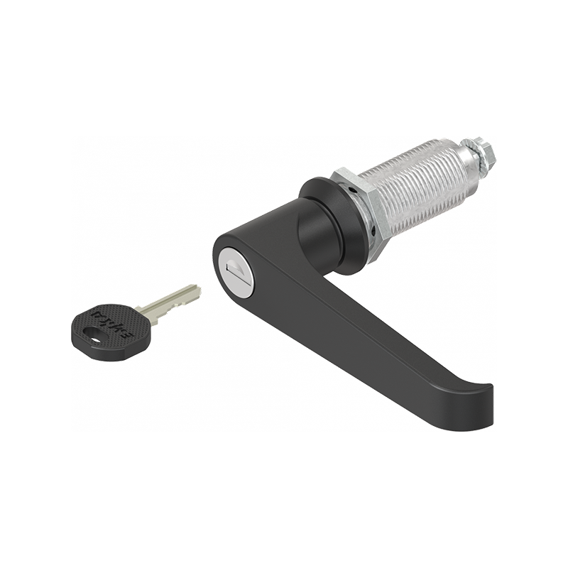 Låsehus med l-greb, enslåsende ek333, trykstøbt zink, L=105mm, GH=50mm, pladetykkelse=1,5-40mm