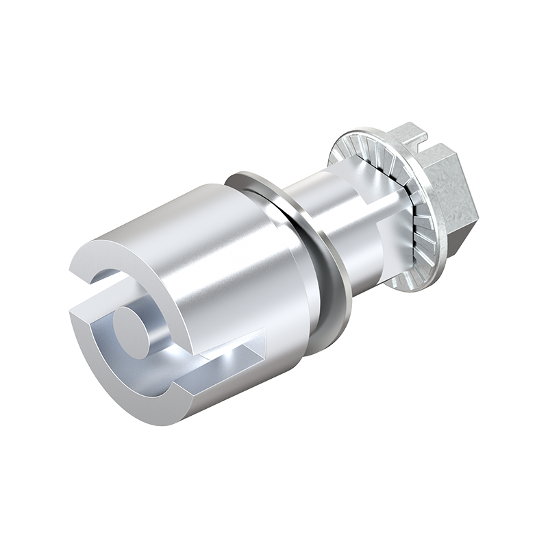 Indsats, din 5, trykstøbt zink, forkromet