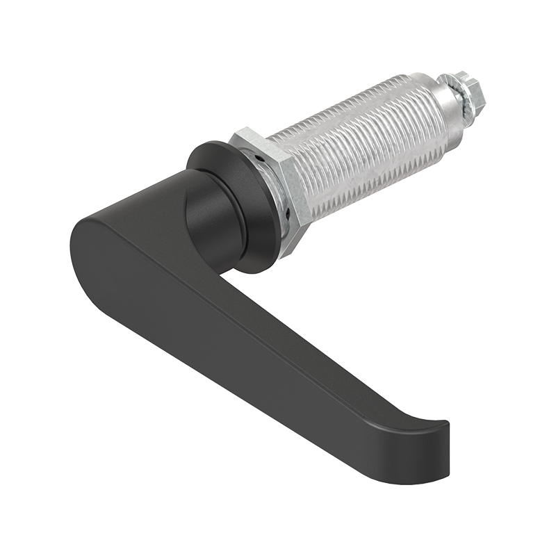 Låsehus med l-greb, uden lås, trykstøbt zink, L=105mm, GH=60mm, pladetykkelse=1,5-50mm