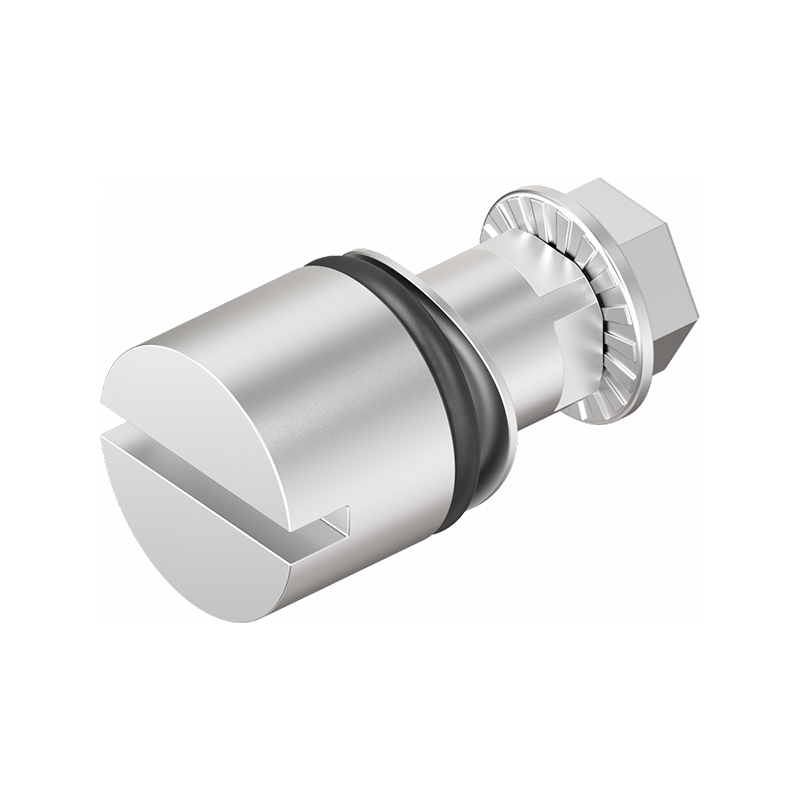 Indsats, slids 2x4, rustfrit stål