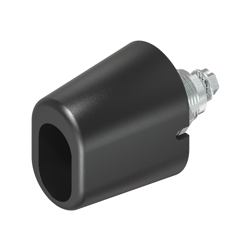 Låsehus med vingegreb, uden lås, trykstøbt zink, L=60mm, GH=18mm, pladetykkelse=1,5-8mm