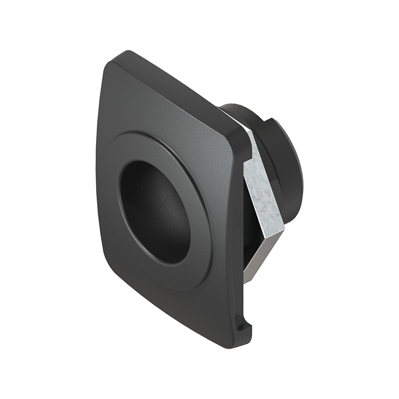 Låsehus, standard, glasfiberforstærket polyamid, D=, GH=15, pladetykkelse=1,2-5 mm