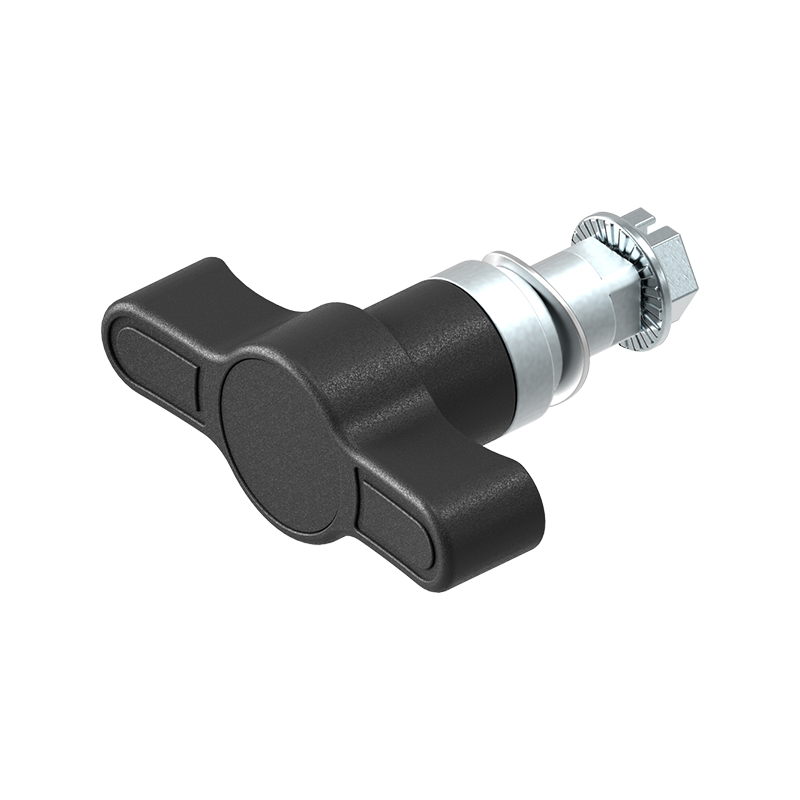 Vingegreb, glasfiberforstærket polyamid, trekant 10 med m6 gevind, H=18,5