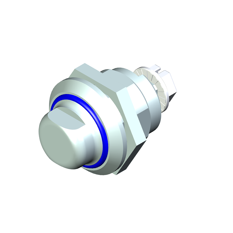 Hygiejnelås, syrefast stål, D=28mm, GH=18mm, pladetykkelse=1,5-8mm