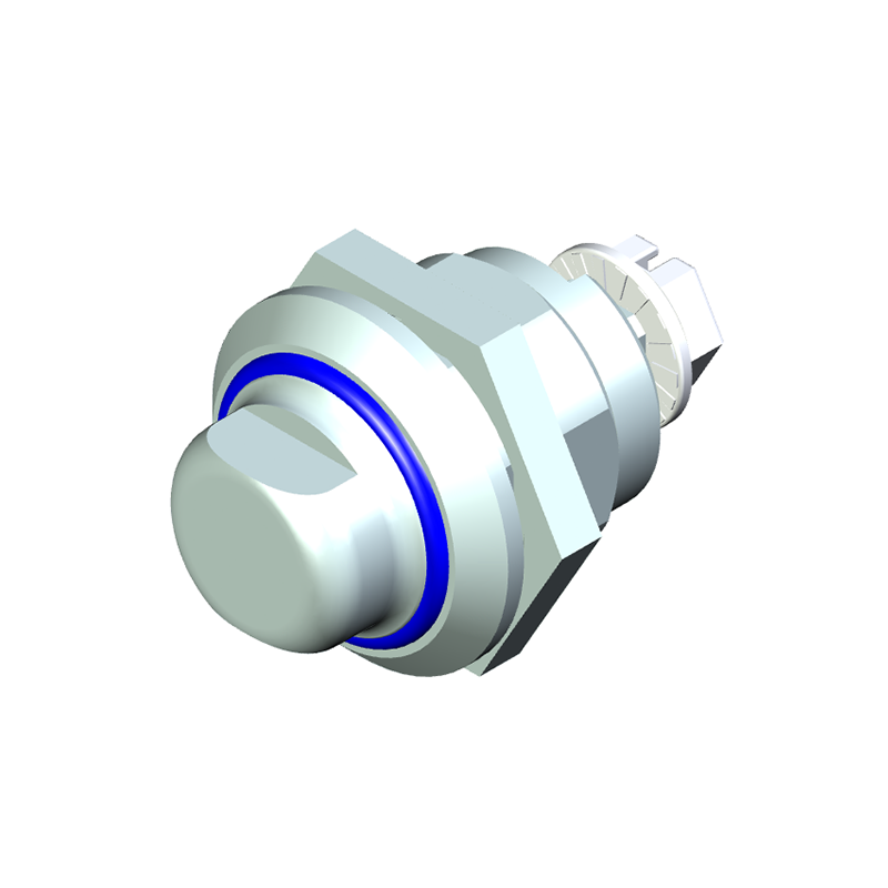 Hygiejnelås, rustfrit stål, D=28mm, GH=18mm, pladetykkelse=1,5-8mm